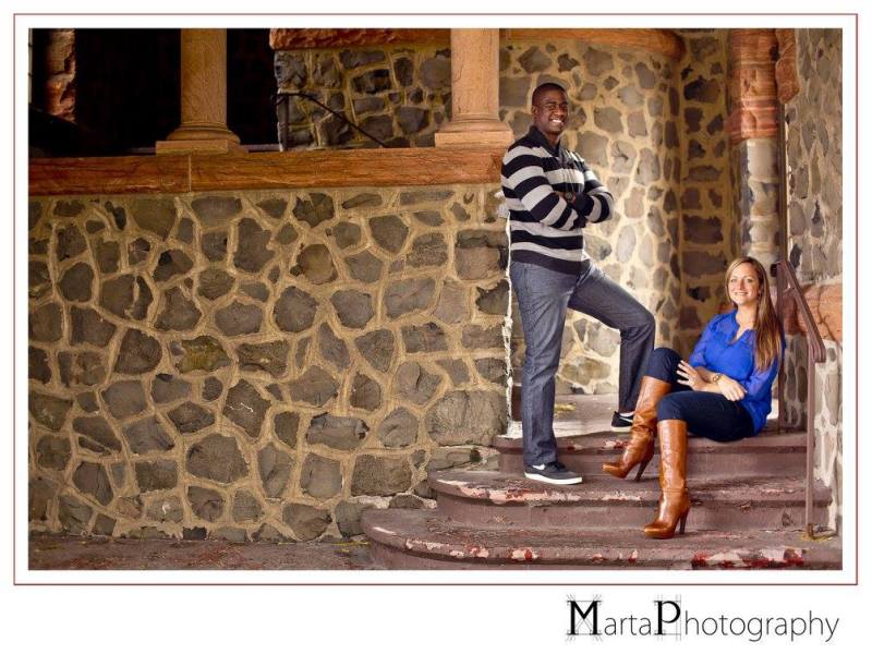 new york skyline engagement session