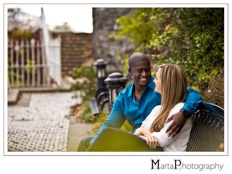 new york skyline engagement session